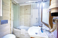 Hotel bath room with jacuzzi in Sultanahmet